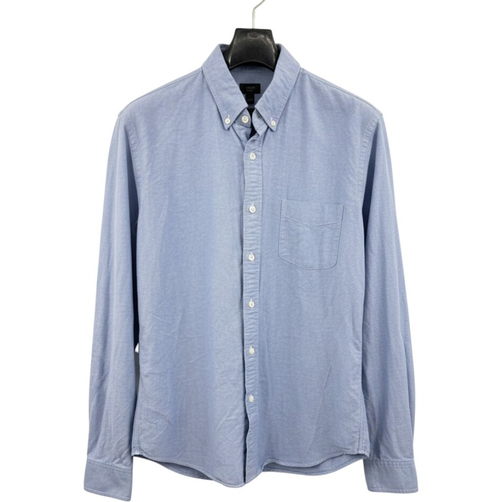 J.Crew Oxford Slim Fit Button Down Shirt Men's Large Blue Long Sleeve Preppy